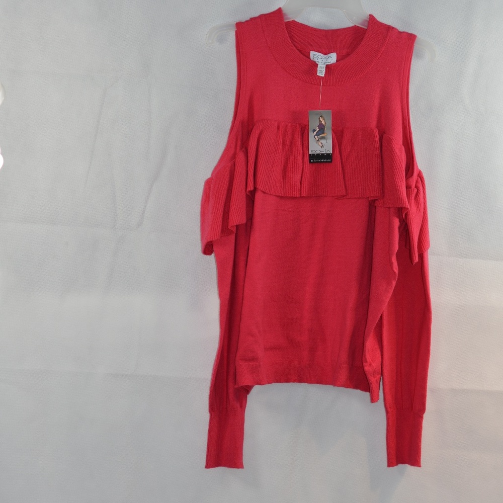 Sophia Vegara Cut Out Shoulders Sweater SZ XXL NWT